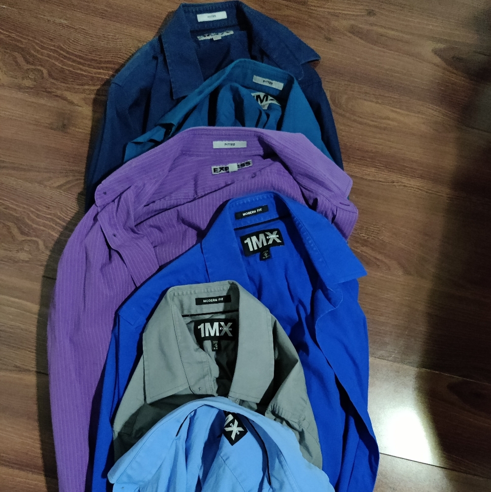 6 Express Long Sleeve Shirts M